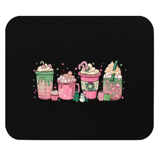 Hot Chocolate Cup Peppermint Mocha Mouse Pads