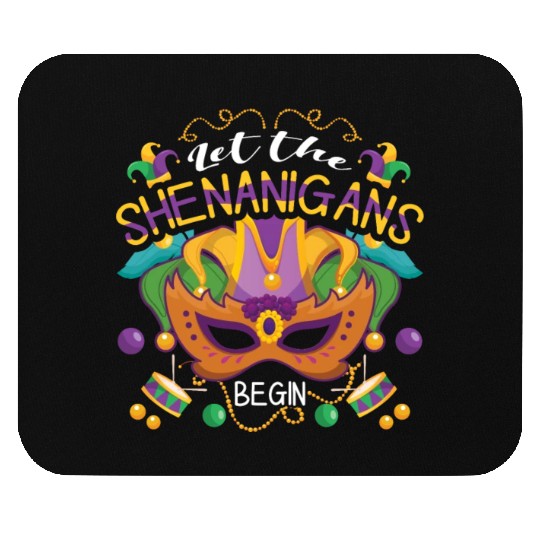Mask Shenanigans Festival Parade Beads Mardi Gras Mouse Pads