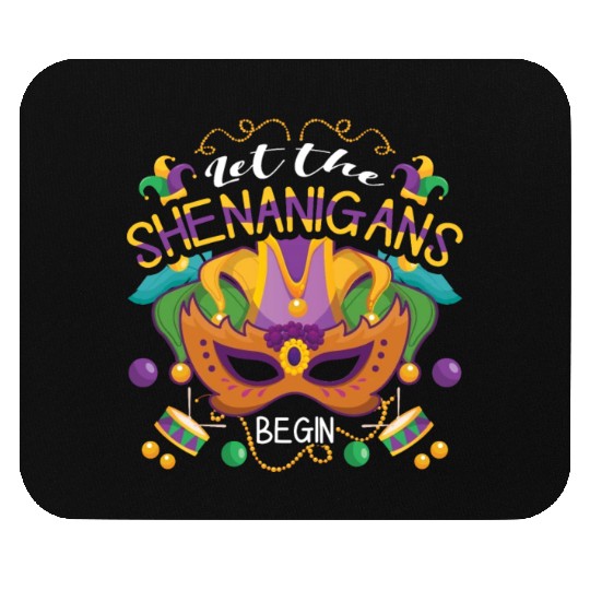 Mask Shenanigans Festival Parade Beads Mardi Gras Mouse Pads