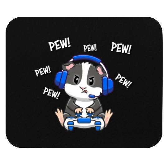 Black and White Guinea Pig Mouse Pads