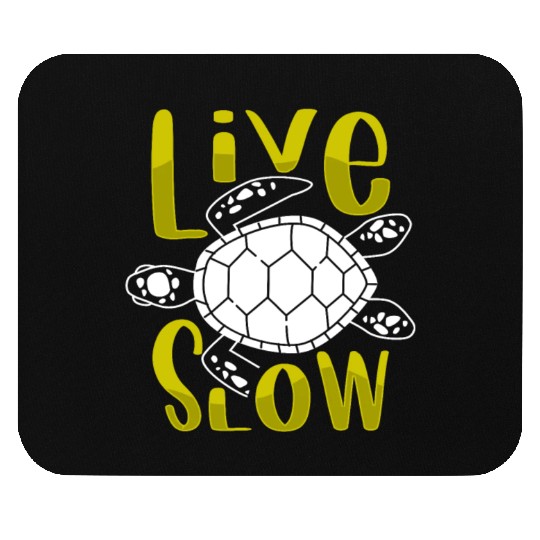 Relax and Live Slow Sea Turtle Beachy Vacation Mouse Pads