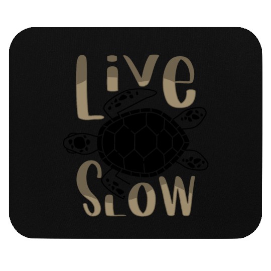 Relax and Live Slow Sea Turtle Beachy Vacation Mouse Pads