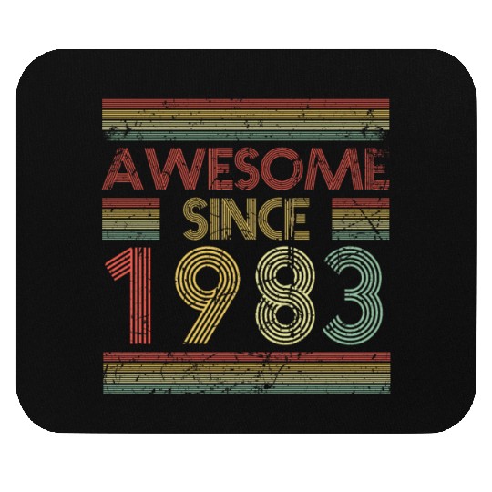 40 Years Vintage 1983 Retro 40th Birthday Mouse Pads