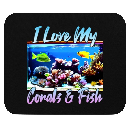 Saltwater aquarium coral fish Mouse Pads