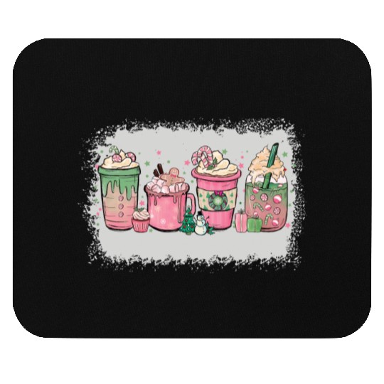 Hot Chocolate Cup Peppermint Mocha Mouse Pads
