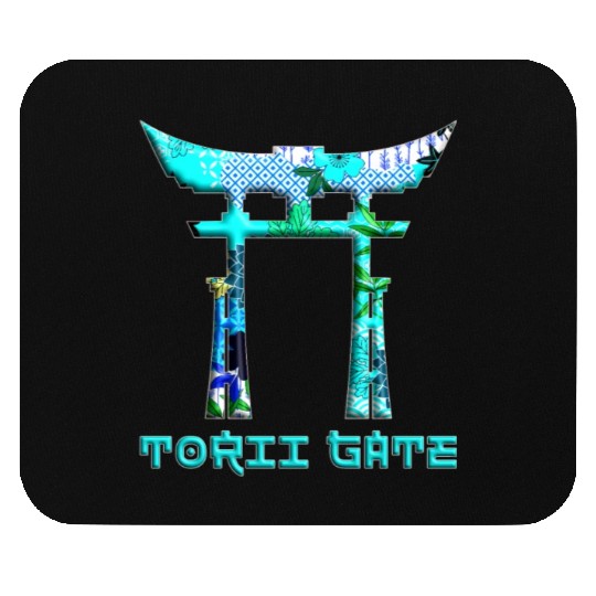 Japan Asian Culture Red Rising Sun Samurai Torii Mouse Pads