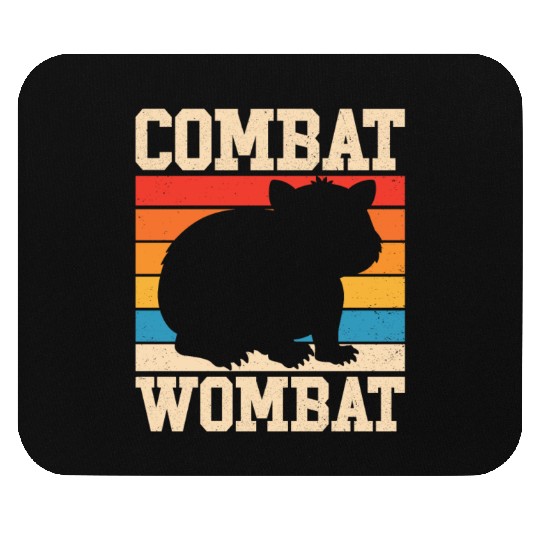 Combat Wombat For A Wombats Lover Mouse Pads