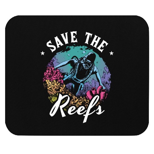 Marine Biology Save The Reefs Underwater Ecology Mouse Pads