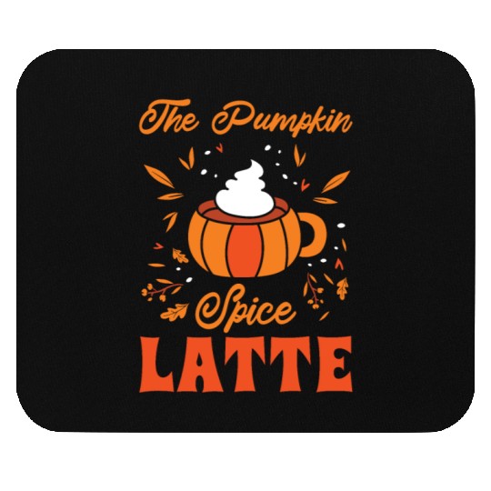 Pumpkin Spice Latte Halloween Coffee Lover Tarot Mouse Pads