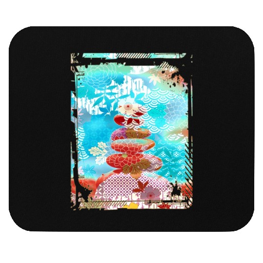 Japan Zen Buddhism Balancing Stones Rocks Cherry Mouse Pads