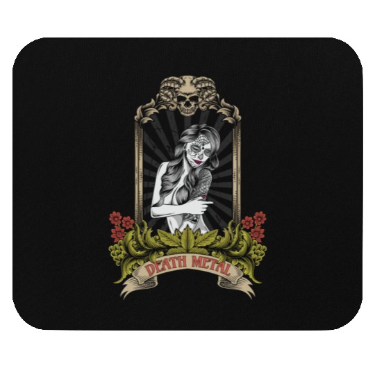 Goth Satan Rock Festivals Black Heavy Death Metal Mouse Pads