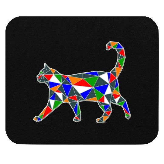 MULTICOLORED CAT Mouse Pads