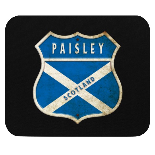 Paisley Scotland coat of arms flag design Mouse Pads