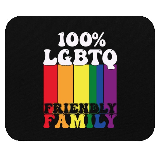 LGBTQ Friendly Family Gay Pride Month Rainbow Mouse Pads