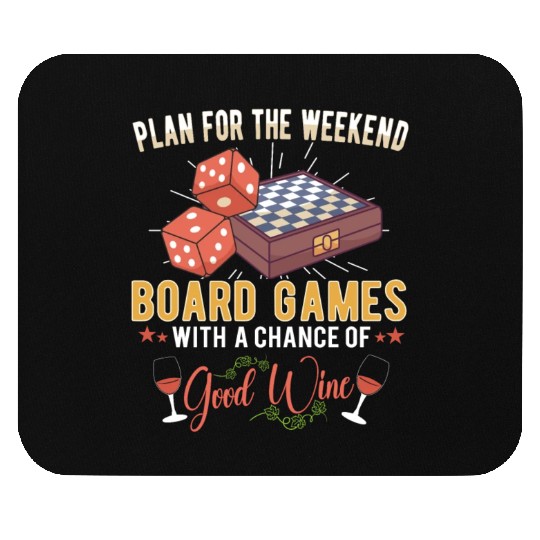 Wine Board Games Chess Board Game Player Gambling Mouse Pads