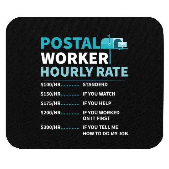 Postal Worker Mail Lady Mail Carrier Postal Mouse Pads