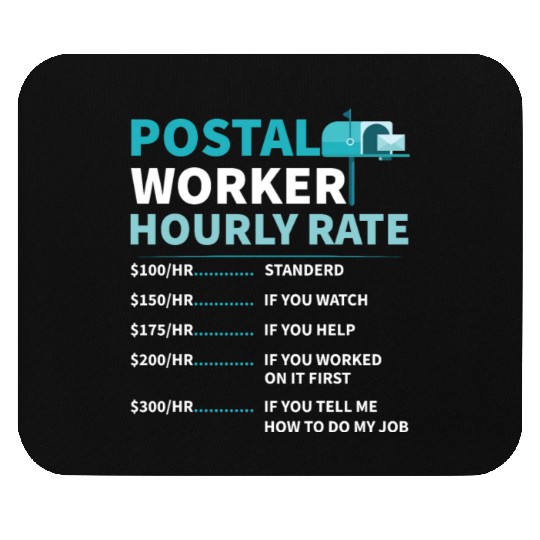 Postal Worker Mail Lady Mail Carrier Postal Mouse Pads