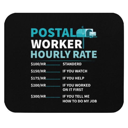 Postal Worker Mail Lady Mail Carrier Postal Mouse Pads