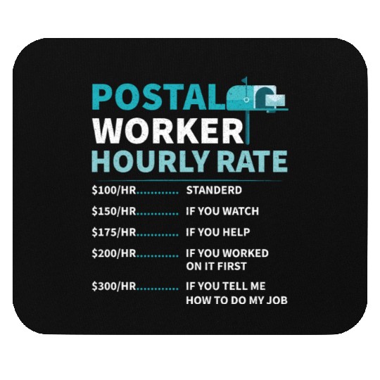 Postal Worker Mail Lady Mail Carrier Postal Mouse Pads