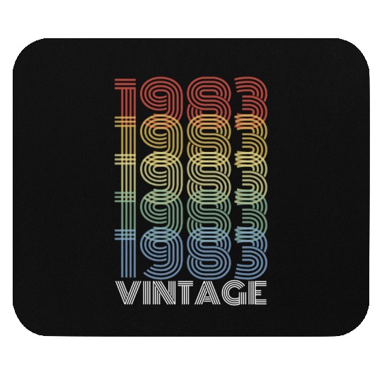 40 Years Vintage 1983 Retro 40th Birthday Mouse Pads