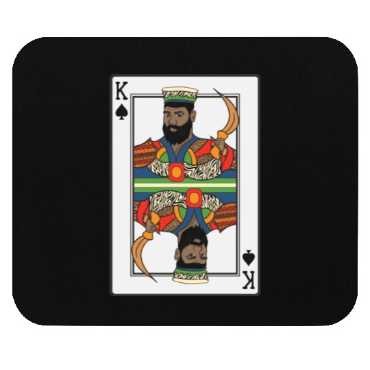 King Spades African American Card Halloween Mouse Pads