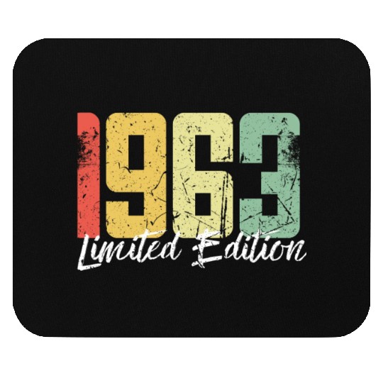 60 Years Vintage 1963 Retro 60th Birthday Mouse Pads