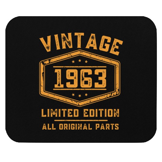 60 Years Vintage 1963 Retro 60th Birthday Mouse Pads