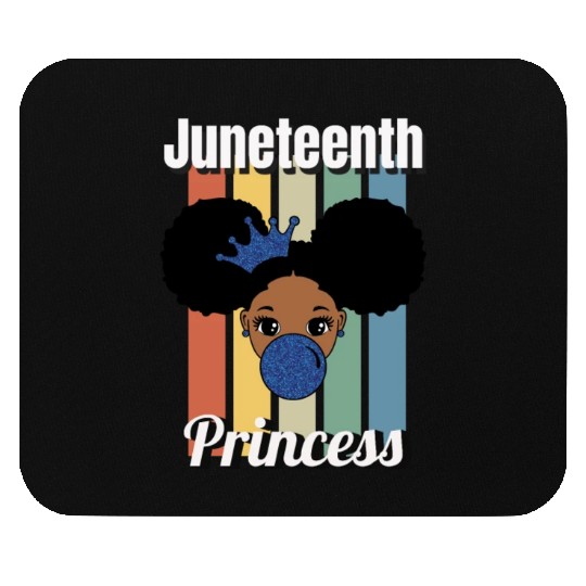 Afro Lady Woman, Juneteenth Day Mouse Pads