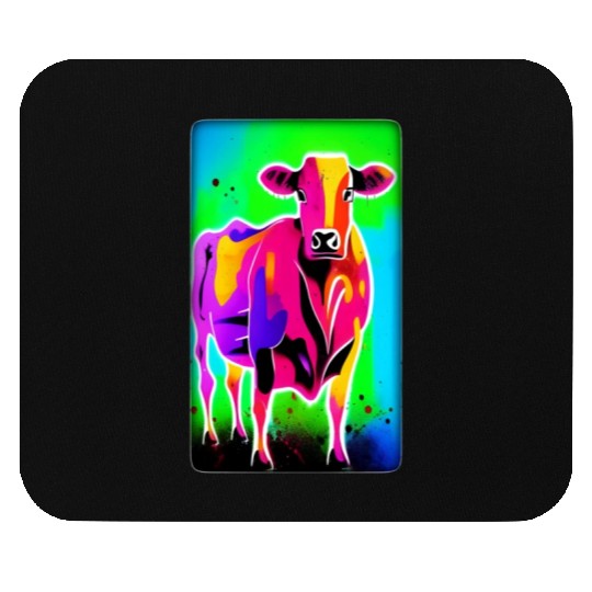 Abstract Cattle, digital painting Mouse Pads