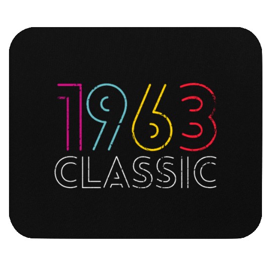 60 Years Vintage 1963 Retro 60th Birthday Mouse Pads