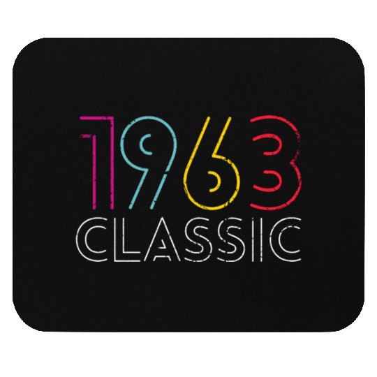 60 Years Vintage 1963 Retro 60th Birthday Mouse Pads