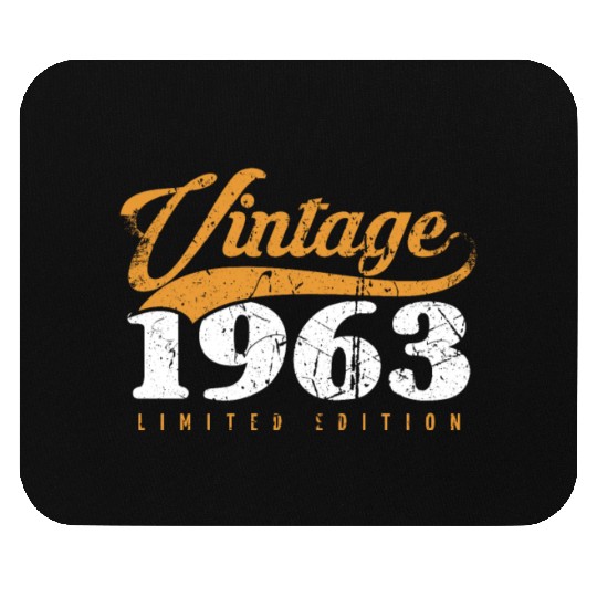 60 Years Vintage 1963 Retro 60th Birthday Mouse Pads