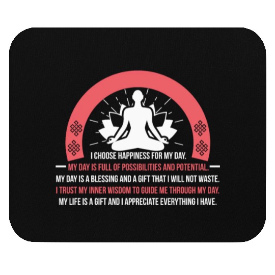 Positive Affirmation Daily Motivation Buddha Mantr Mouse Pads