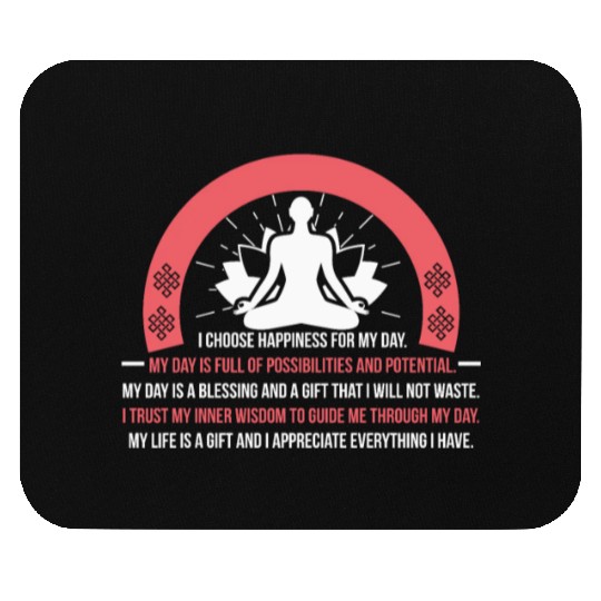 Positive Affirmation Daily Motivation Buddha Mantr Mouse Pads