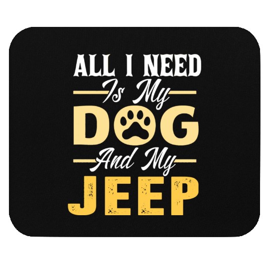 Dog Jeep Lover- For Men- For Women Mouse Pads