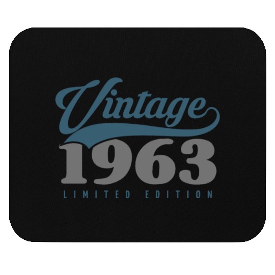 60 Years Vintage 1963 Retro 60th Birthday Mouse Pads