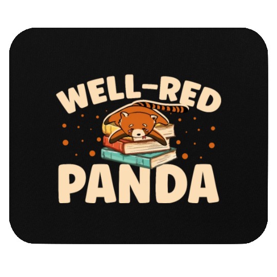 Well-Red Panda Zookeeper Zoogoer Wildlife Bookworm Mouse Pads