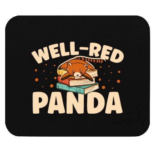 Well-Red Panda Zookeeper Zoogoer Wildlife Bookworm Mouse Pads
