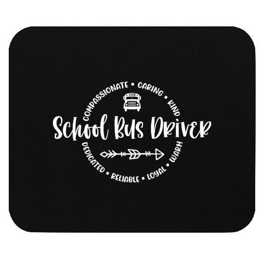 School bus driver - Round circle for men Mouse Pads