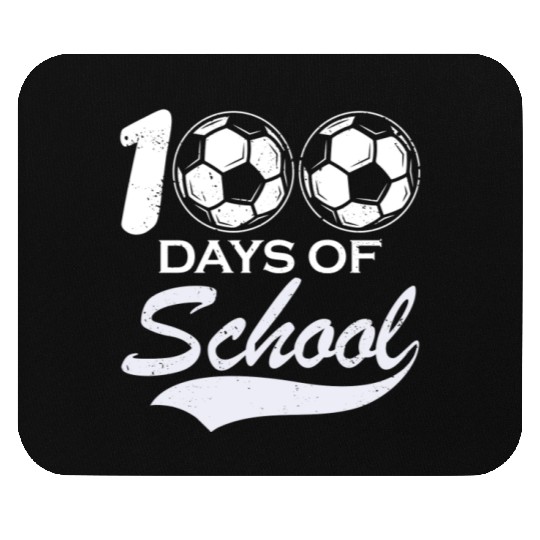 100 Days Of School Soccer Football Athletic Mouse Pads