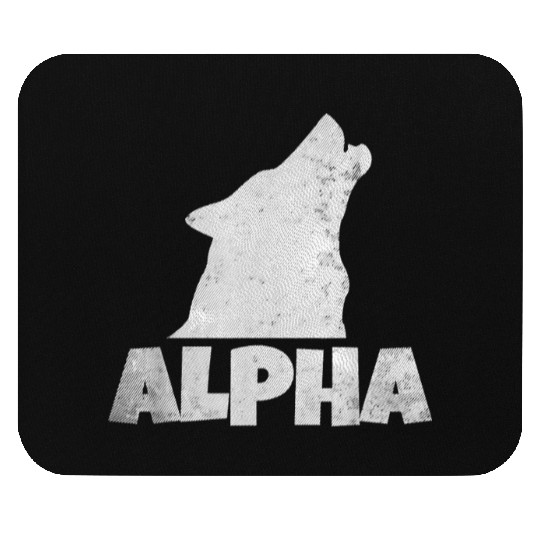 Alpha Wolf Pack Member Wildlife Mouse Pads