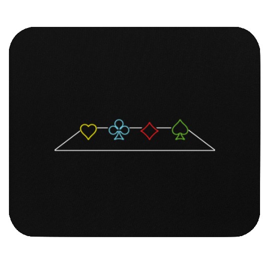 Minimalistic Gambling Poker Blackjack Cards Mouse Pads