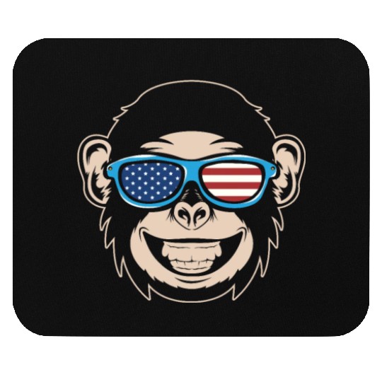 Chimpanzee Monkey Orangutan Monkey Head Mouse Pads