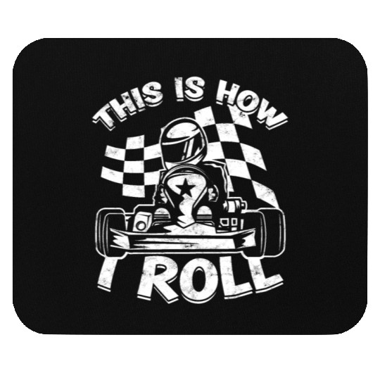 Go Kart Racer Pit Crew Car Racing Karting Mouse Pads