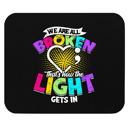 Fight Depression Prevention Mental Awareness Mouse Pads