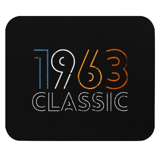 60 Years Vintage 1963 Retro 60th Birthday Mouse Pads