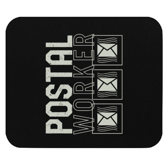 Mailman Mouse Pads, Postal Worker Envelop Mouse Pads, Funny