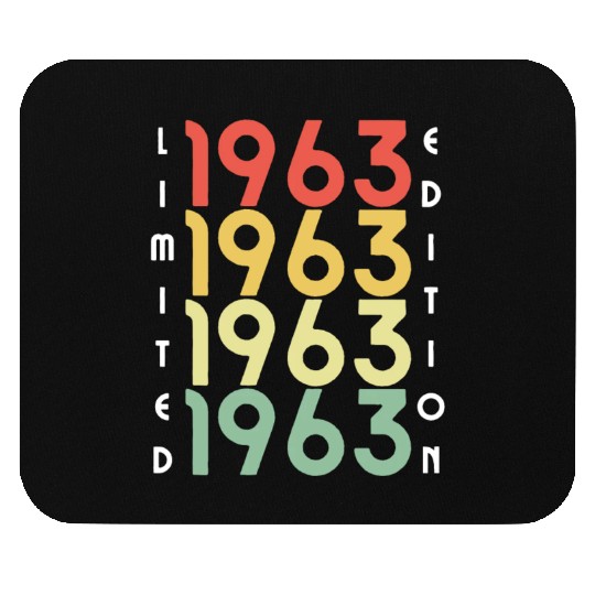 60 Years Vintage 1963 Retro 60th Birthday Mouse Pads