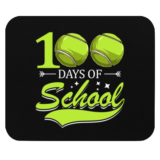 100 Days Of School Tennis Sports Game Athletic Mouse Pads