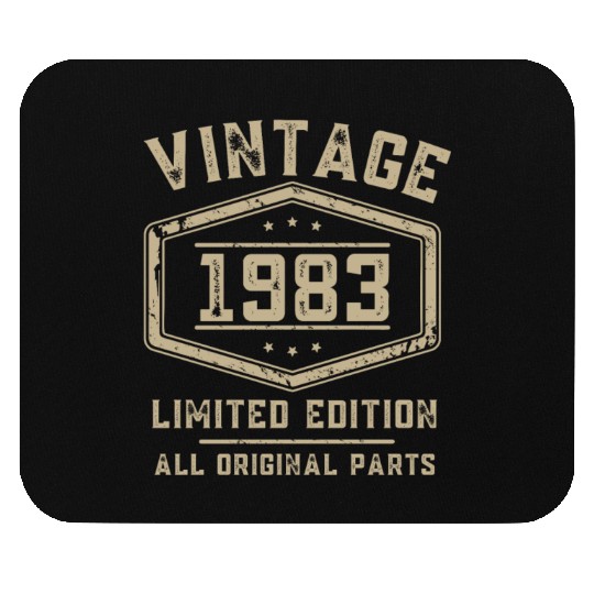 40 Years Vintage 1983 Retro 40th Birthday Mouse Pads